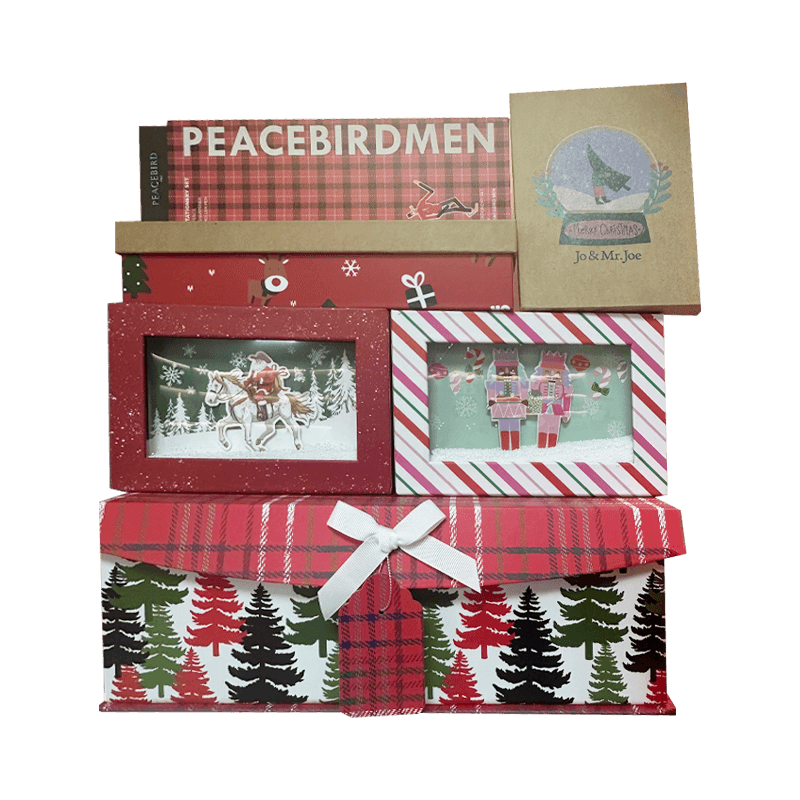 Kotak Hadiah Pembungkusan Bertemakan Krismas