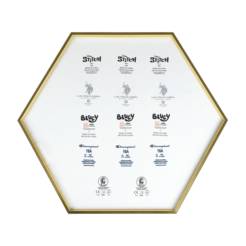 Label saiz tanpa tag