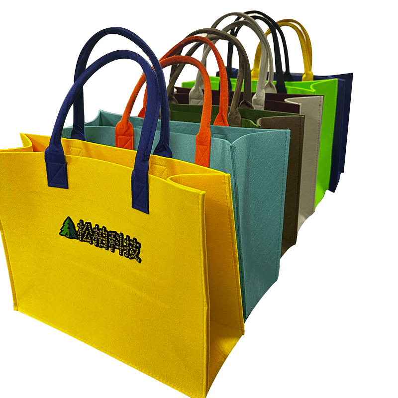 Beg Tangan Felt dengan Label Pemindahan Haba